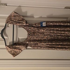 ARIZONA JEAN CO BRAND WOMEN'S JUNIOR PLUS SIZE FLORAL SUMMER DRESS SIZE XXL